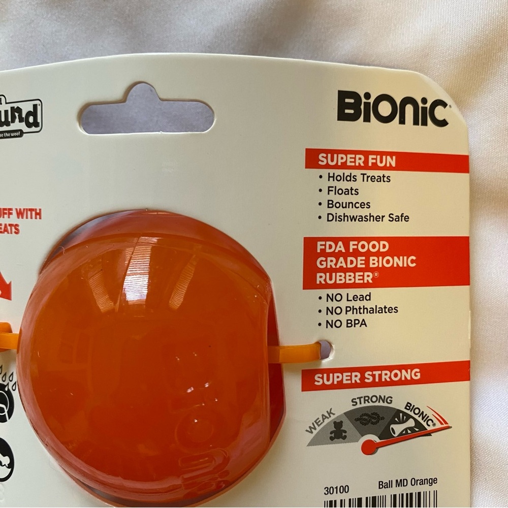 BIONIC Ball Dog Toy 3-Pack! - Supernatural Strong, Size Medium 15-35lb Pups - Picture 4 of 6